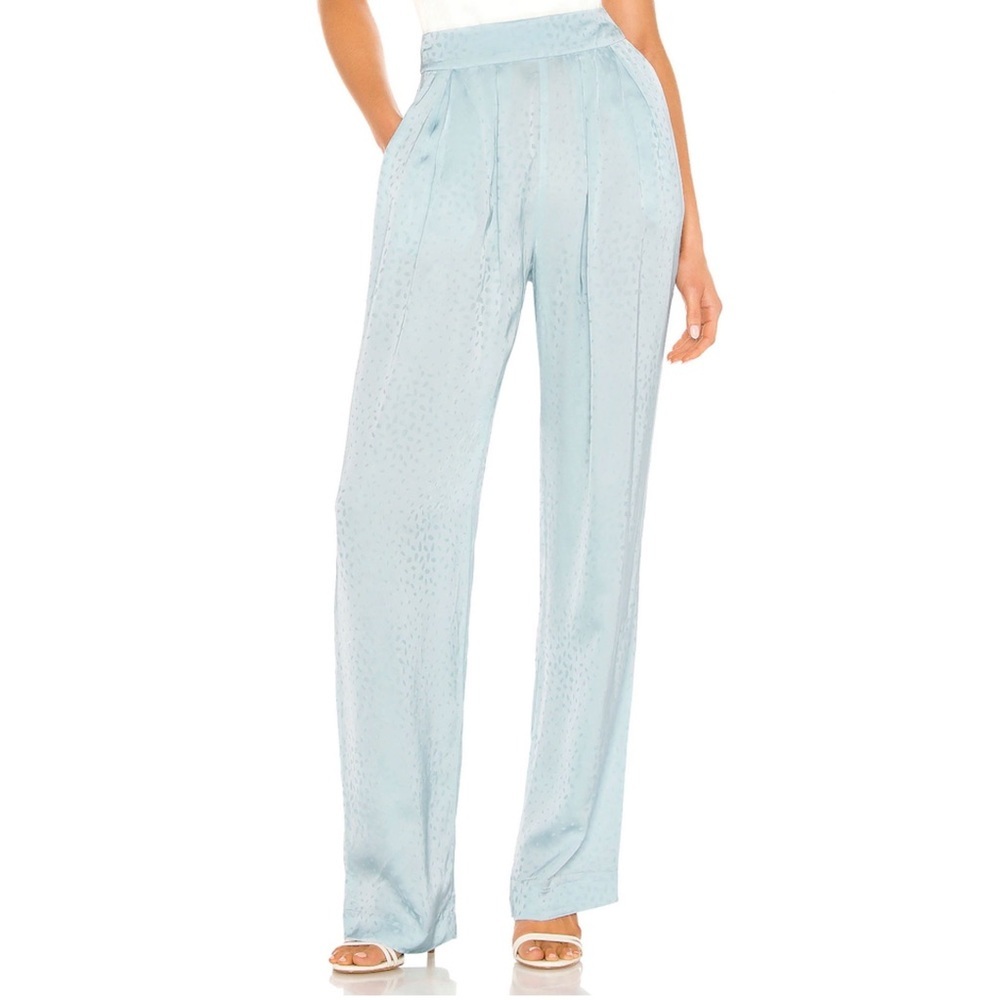 REVOLVE NBD Satin Indi Trousers in Baby Blue
